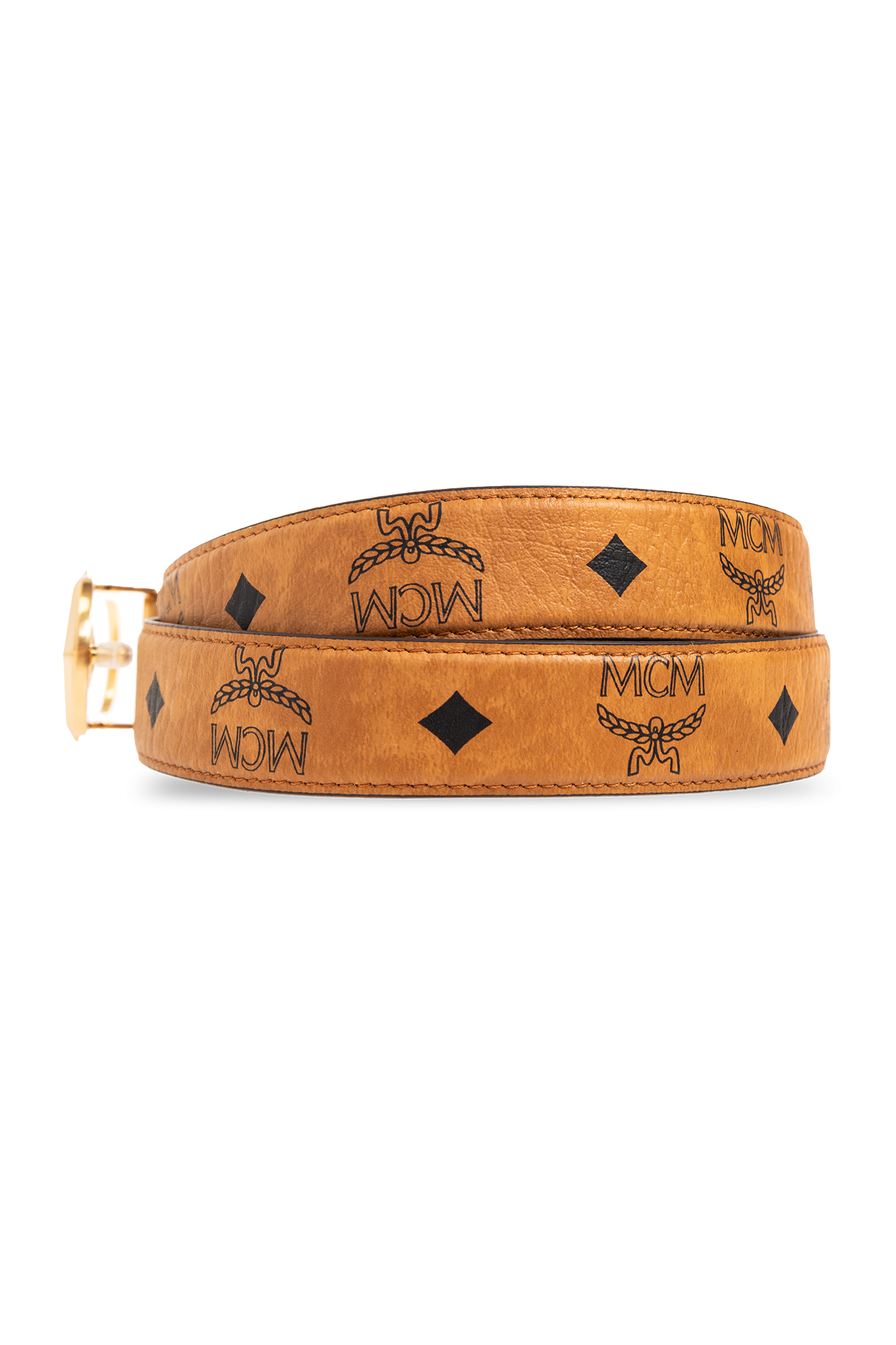 Brown shop mcm belt